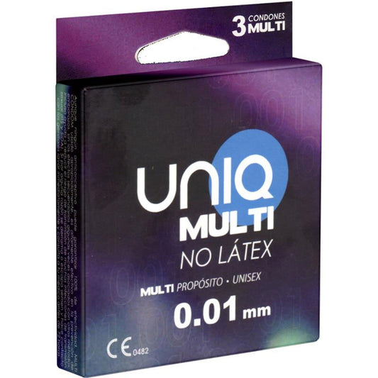 UNIQ - PRESERVATIVI MULTI SENZA LATTICE 3 UNITÀ