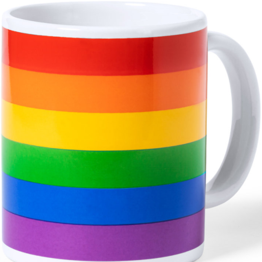 PRIDE - TAZZA BANDIERA LGBT IN SCATOLA INDIVIDUALE KRAFT