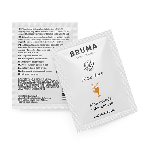 BRUMA - GEL DESLIZANTE DE ALOE VERA SABOR PIÑA COLADA 6 ML