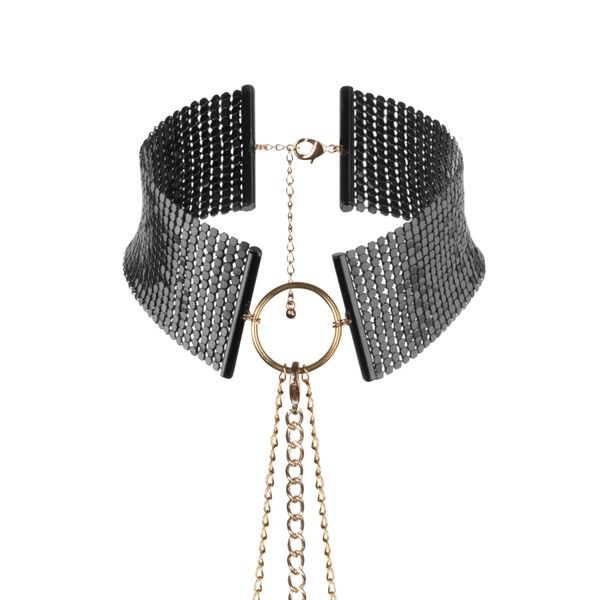 BIJOUX - DÉSIR MÉTALLIQUE BLACK METALLIC NECKLACE BIJOUX DESIRE METALLIQUE