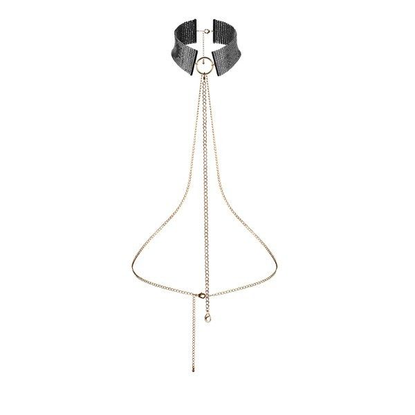 BIJOUX - DÉSIR MÉTALLIQUE BLACK METALLIC NECKLACE BIJOUX DESIRE METALLIQUE