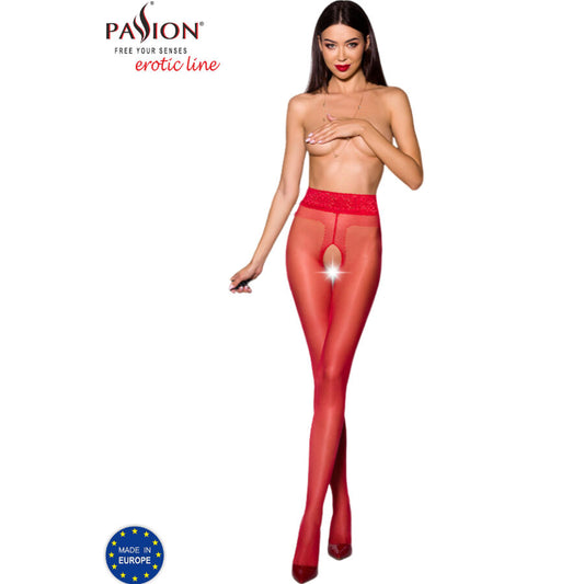 PASSION - TIOPEN 001 CALZE A RETE 3/4 ROSSE 20 DEN
