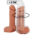 VIRILXL - EXTENSIÓN Y FUNDA PARA PENE V11 TRANSPARENTE