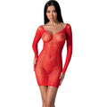 PASSION - BS101 BODYSTOCKING ROSSO TAGLIA UNICA