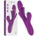 INTENSE - VIBRADOR MULTIFUNCIÓN RECARGABLE ATENEO 7 VIBRACIONES CON LENGUA OSCILANTE Y SUCCIÓN MORADA