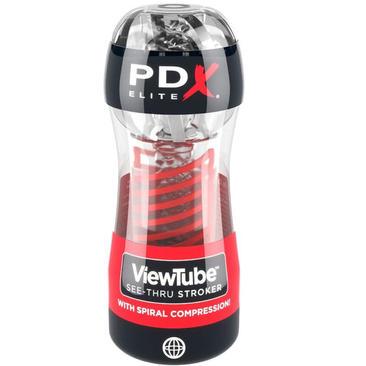 PDX ELITE - STROKER VIEWTUBE 2 SPIRALE A COMPRESSIONE TRASPARENTE