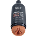 PDX PLUS - MASTURBADOR STROKER DISEÑO DISCRETO EN BOTELLA LECHE CON MIEL CARAMELO CHAMPU