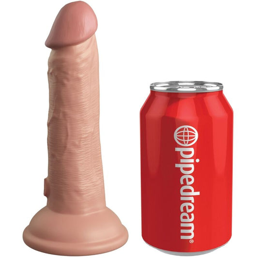 KING COCK - DILDO REALISTICO VIBRANTE E IN SILICONE DA 15,2 CM ELITE