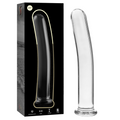 SERIE NEBULA DI IBIZA - MODELLO 9 DILDO IN VETRO BOROSILICATO TRASPARENTE 15,5 CM -Ø- 2,5 CM