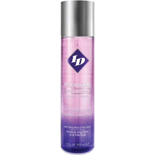 ID PLEASURE - LUBRICANTE ÍNTIMO CON SENSACIÓN DE HORMIGUEO A BASE DE AGUA 500 ML