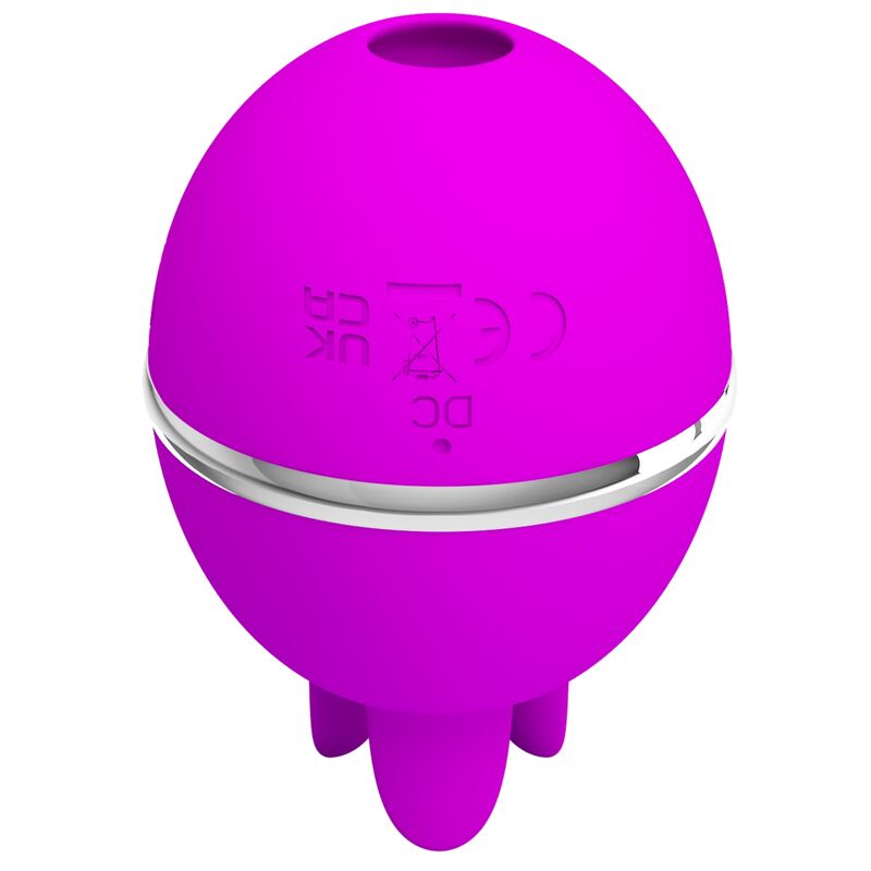 PRETTY LOVE - GEMINI BALL PURPLE ROUND SILICONE VIBRATOR PRETTY LOVE FLIRTATION