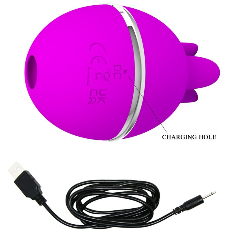 PRETTY LOVE - GEMINI BALL PURPLE ROUND SILICONE VIBRATOR PRETTY LOVE FLIRTATION