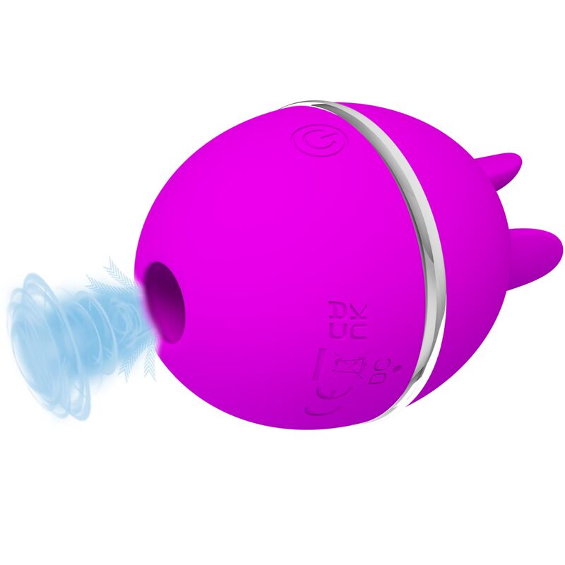 PRETTY LOVE - GEMINI BALL PURPLE ROUND SILICONE VIBRATOR PRETTY LOVE FLIRTATION