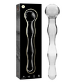 SERIE NEBULA BY IBIZA - MODELLO 13 DILDO VETRO BOROSILICATO TRASPARENTE 18 CM -Ø- 3.5 CM