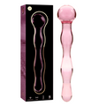 NEBULA SERIES BY IBIZA - MODEL 13 DILDO BOROSILICATE GLASS PINK 18 CM -O- 3.5 CM