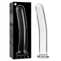 SERIE NEBULA BY IBIZA - MODELLO 17 DILDO VETRO BOROSILICATO TRASPARENTE 18.5 CM -O- 3 CM