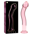 SERIE NEBULA BY IBIZA - MODELO 18 DILDO CRISTAL DE BOROSILICATO ROSA 18.5 CM -O- 3.5 CM