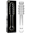 SERIE NEBULA DI IBIZA - DILDO MODELLO 20 IN VETRO BOROSILICATO TRASPARENTE 20.5 CM -Ø- 3 CM