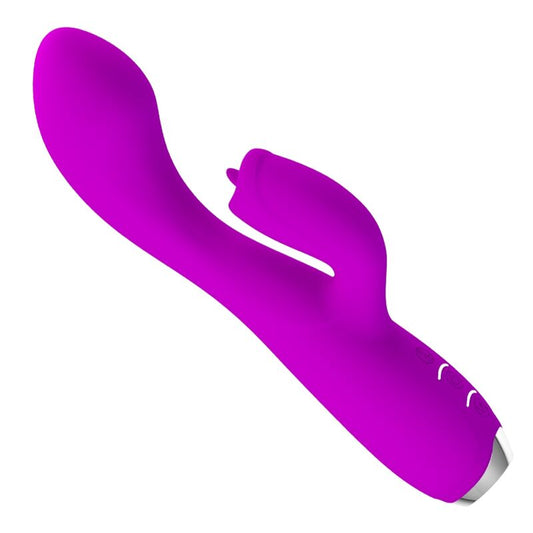 PRETTY LOVE - GLORIA VIBRADOR CONEJITO RECARGABLE-IMPERMEABLE PÚRPURA