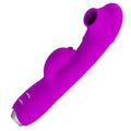 PRETTY LOVE - REGINA VIBRADOR RECARGABLE CON SUCCIÓN DE GEL MORADO