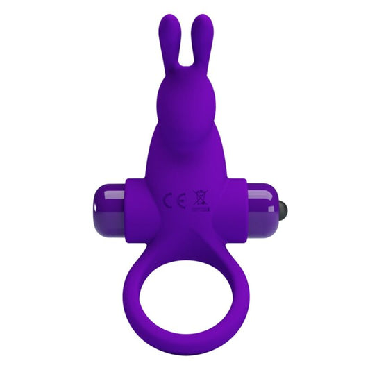 PRETTY LOVE - ANILLO VIBRADOR I RABBIT PARA PENE PÚRPURA