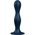 SATISFYER - DILDO IN SILICONE DOUBLE BALL-R BLU