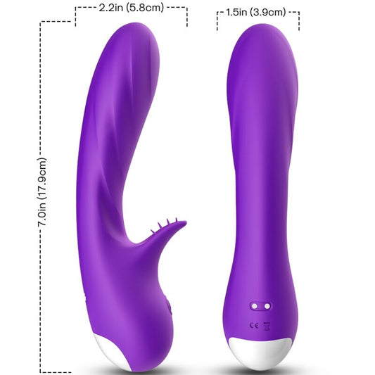 ARMONY - VIBRATORE ROMANTICO CON STIMOLATORE VIOLA