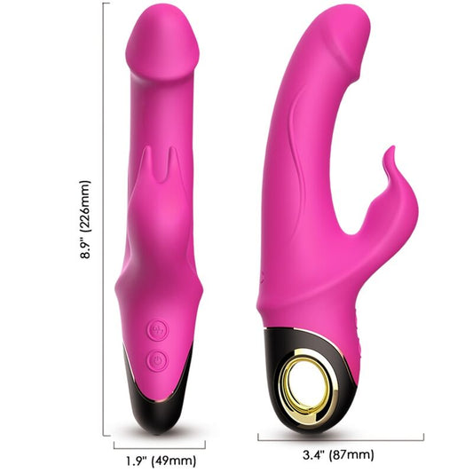 ARMONY - METEOR DILDO VIBRADOR RABBIT ROTATOR FUCSIA