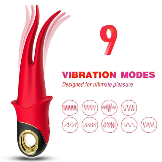 ARMONY - VIBRATORE DOPPIA TESTA SHADOW STIMOLANTE ROSSO