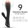 ARMONY - CONEJO VIBRADOR DE SILICONA NEGRO