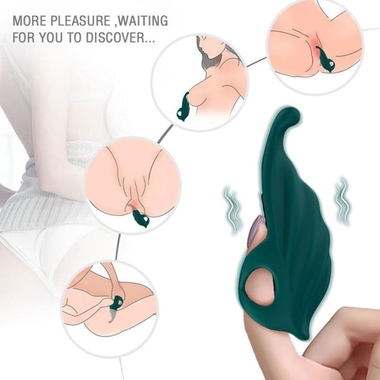 ARMONY - STIMOLATORE E VIBRATORE DA DITO VERDE