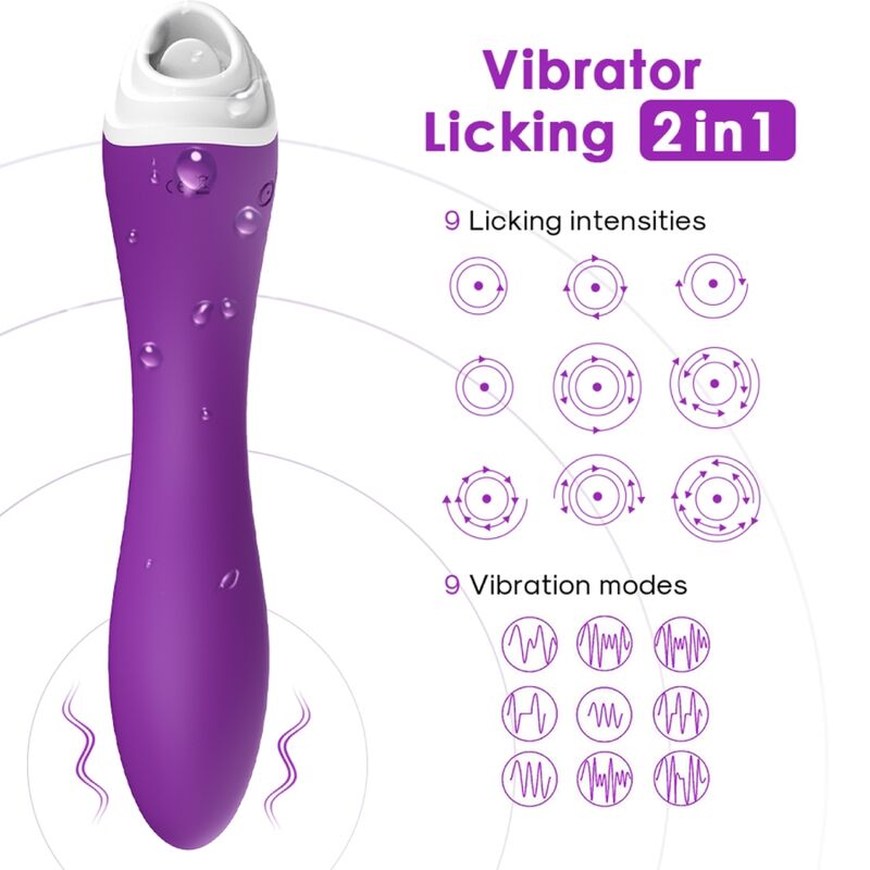ARMONY - FAIRYLAND LICKING VIBRATING CLIT & VIBRATOR PURPLE ARMONY STIMULATORS