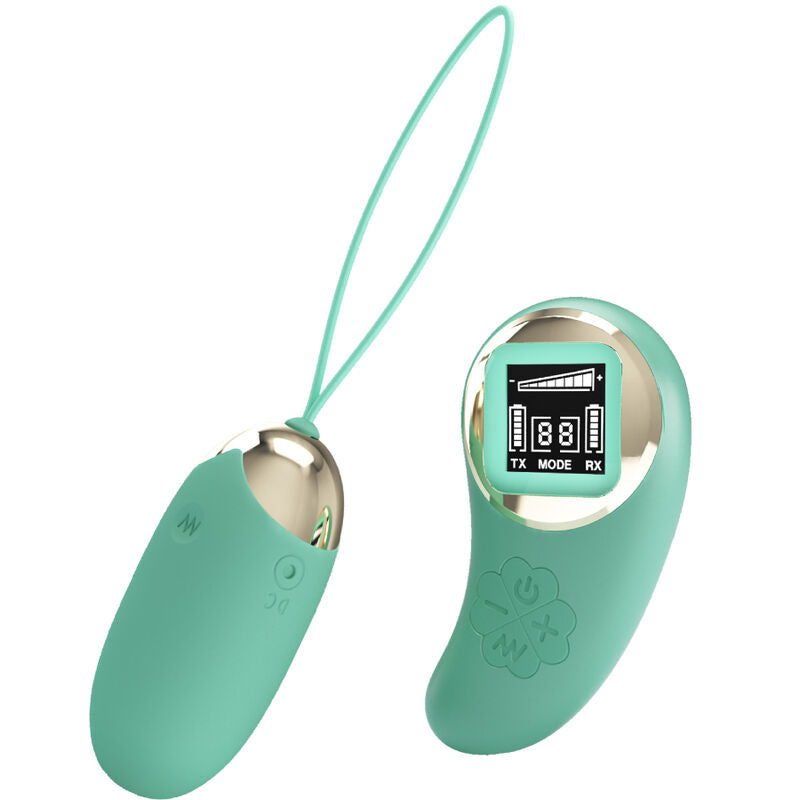 PRETTY LOVE - GREEN REMOTE CONTROL VIBRATING EGG MINE PRETTY LOVE LED