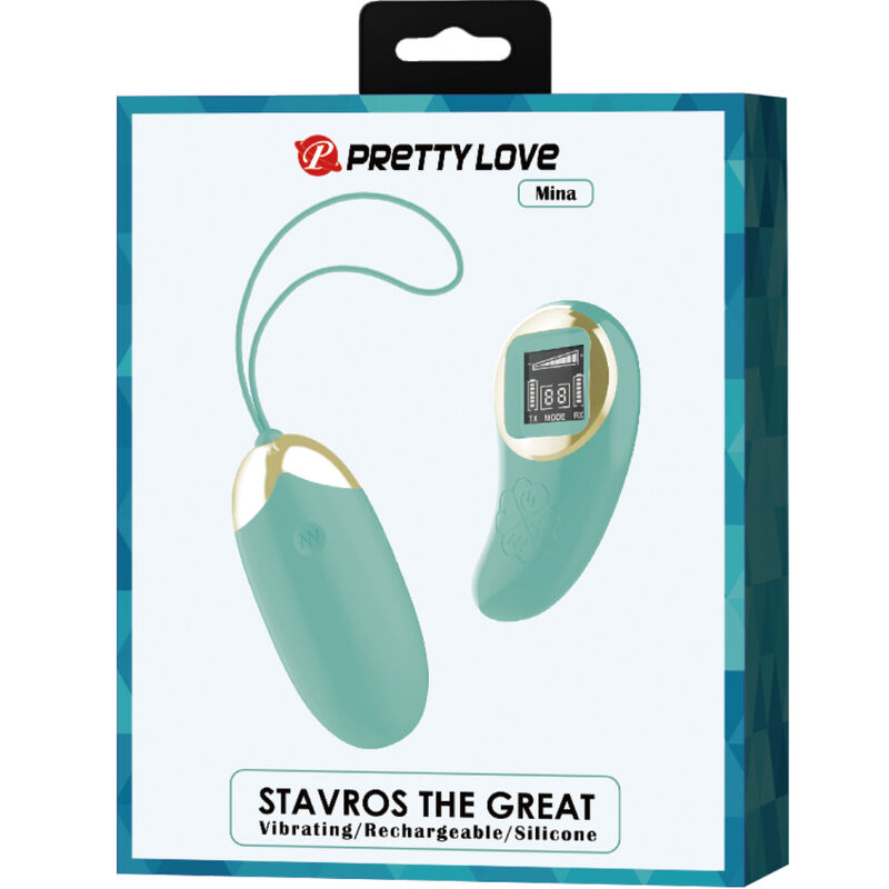 PRETTY LOVE - GREEN REMOTE CONTROL VIBRATING EGG MINE PRETTY LOVE LED