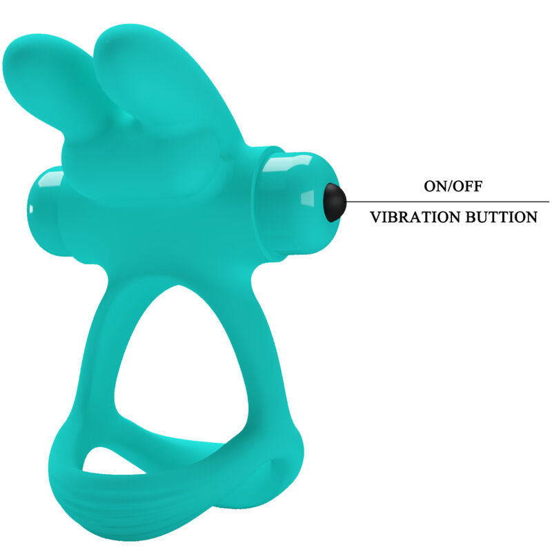 PRETTY LOVE - DANTE GREEN RABBIT VIBRATOR RING PRETTY LOVE MALE