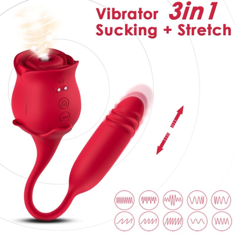 ARMONY - ROSEKNIGTH CLITORIS SUCKER & VIBRATOR RED ARMONY STIMULATORS