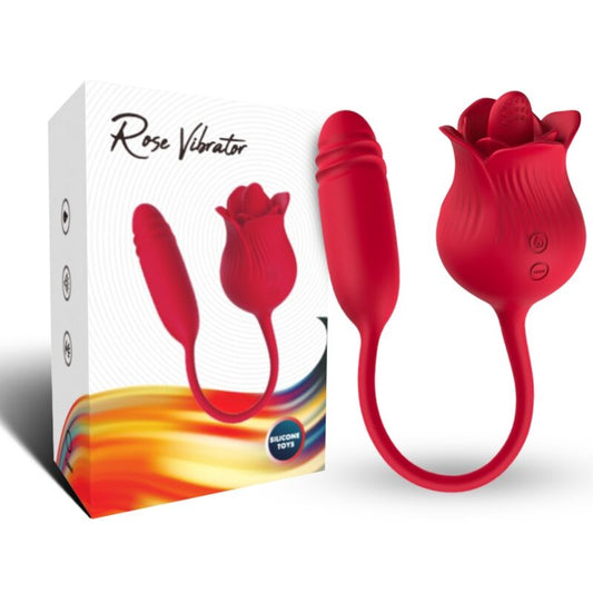 ARMONY - ROSELIP CHUPADOR VIBRADOR DE CLÍTORIS Y VIBRADOR ROJO