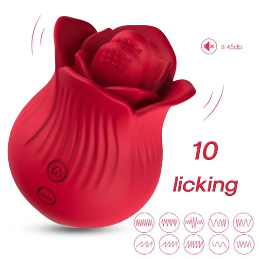 ARMONY - VIBRADOR Y ESTIMULADOR ROSA ROJO
