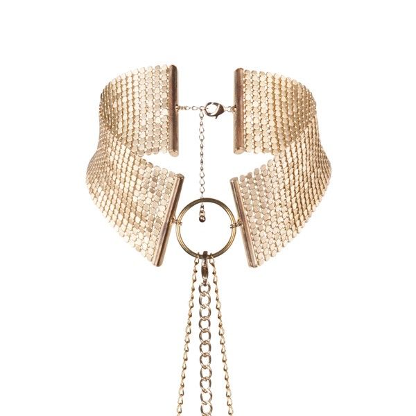 BIJOUX - DÉSIR MÉTALLIQUE GOLDEN METALLIC NECKLACE BIJOUX DESIRE METALLIQUE