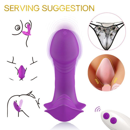 ARMONY - VIBRADOR SILBATO INTRODUCIBLE CON CONTROL REMOTO PÚRPURA