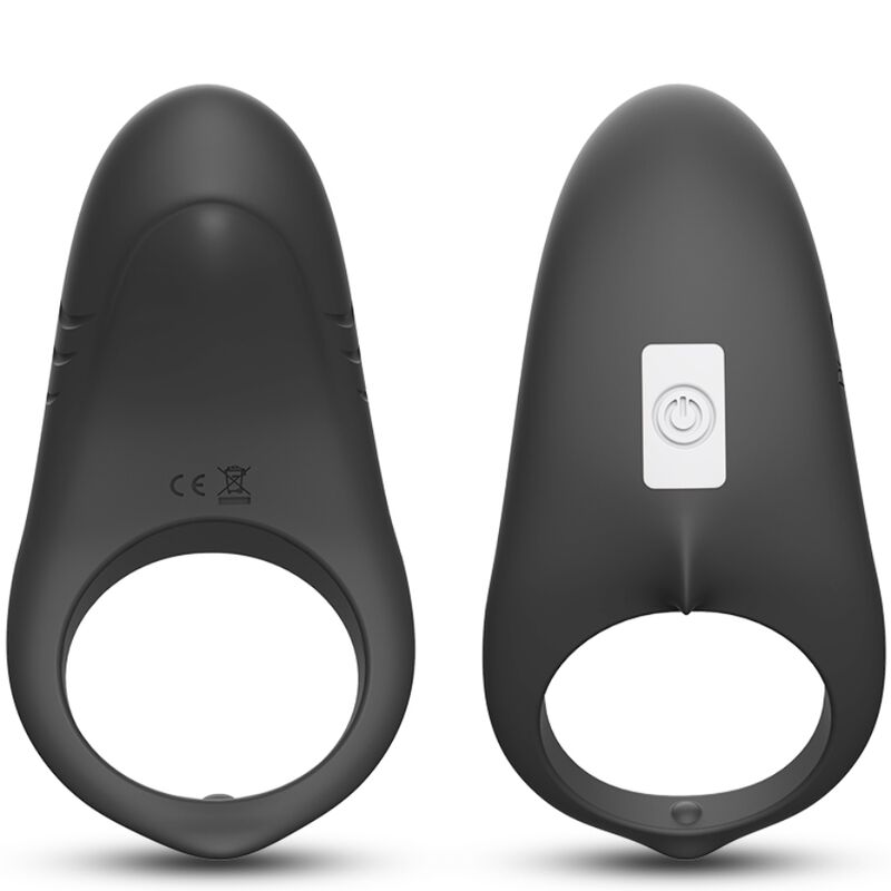 ARMONY - SHARK VIBRATOR RING FOR COUPLES REMOTE CONTROL BLACK ARMONY FOR HIM
