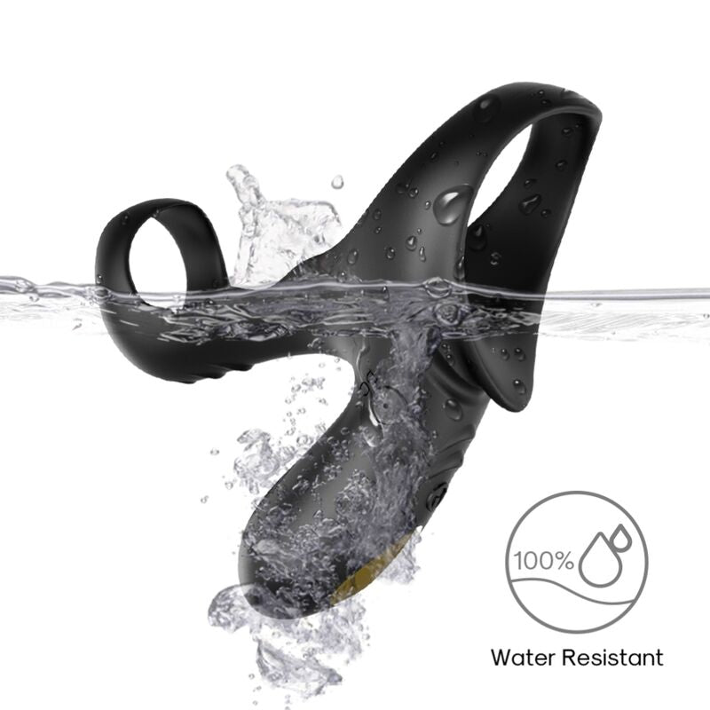 ARMONY - RANGER DOUBLE VIBRATOR RING FOR COUPLES BLACK ARMONY FOR HIM