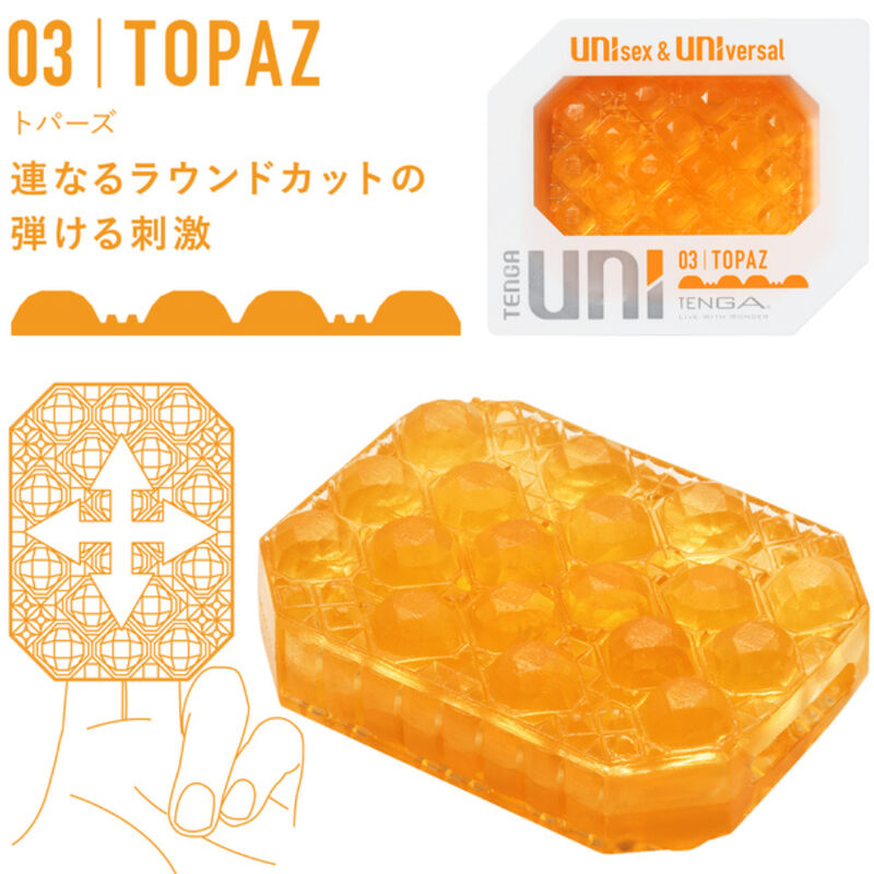TENGA - UNI VARIETY MASTURBATOR THIMBLE PACK 4 UNITS TENGA