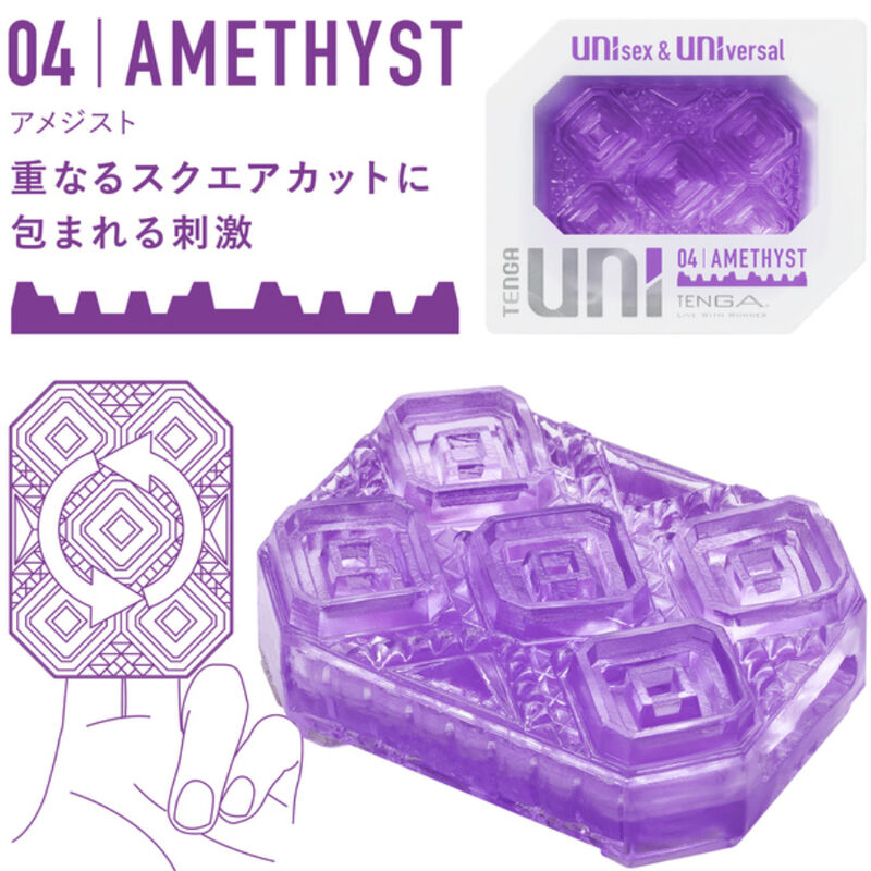 TENGA - UNI VARIETY MASTURBATOR THIMBLE PACK 4 UNITS TENGA