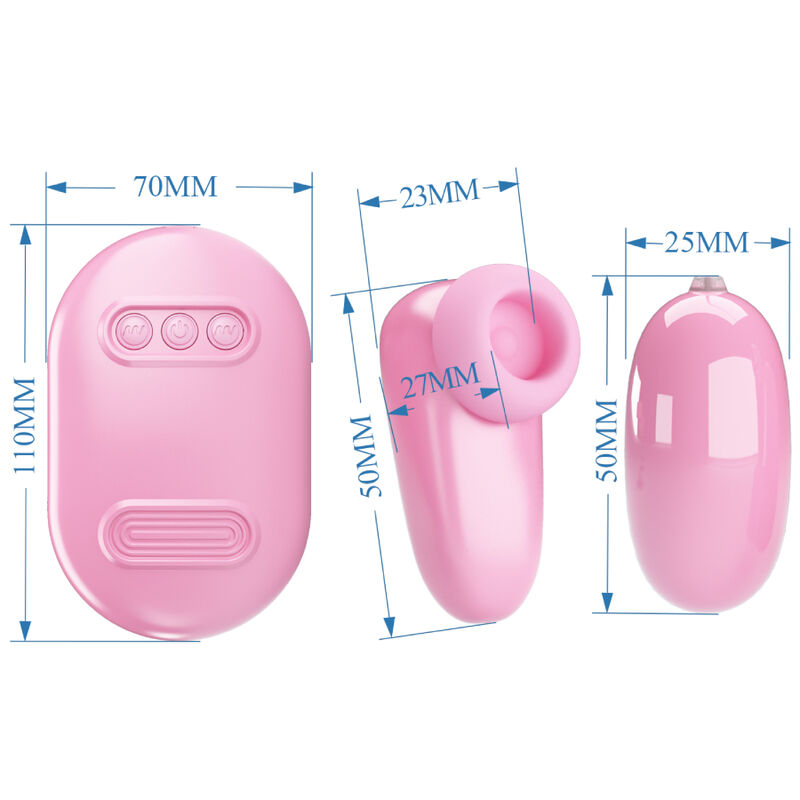 PRETTY LOVE - MAGIC BOX VIBRATING BULLET & PINK STIMULATOR PRETTY LOVE SMART
