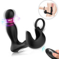 ARMONY - VIBRADOR ENVOLVENTE ANAL Y ESTIMULADOR TESTICULAR Y ANILLO CON CONTROL REMOTO NEGRO