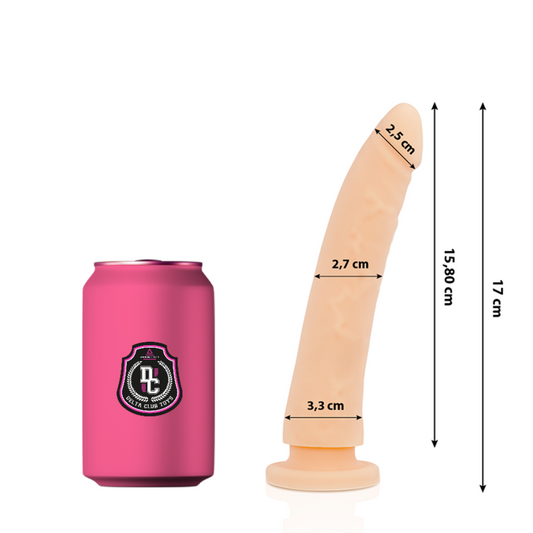 DELTA CLUB - DILDO GIOCATTOLI IN SILICONE NATURALE MEDICALE 17 CM -O- 3 CM