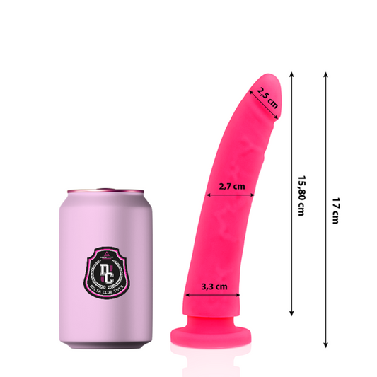 DELTA CLUB - GIOCATTOLI DILDO ROSA SILICONE MEDICALE 17 CM -O- 3 CM