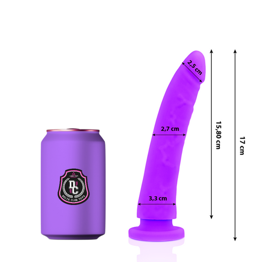 DELTA CLUB - GIOCATTOLI DILDO LILLA IN SILICONE MEDICALE 17 CM -O- 3 CM