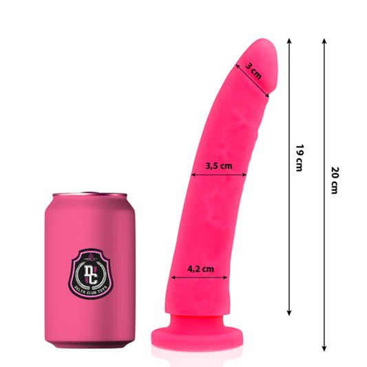 DELTA CLUB - GIOCATTOLI DILDO ROSA IN SILICONE MEDICALE 20 CM -Ø- 4 CM